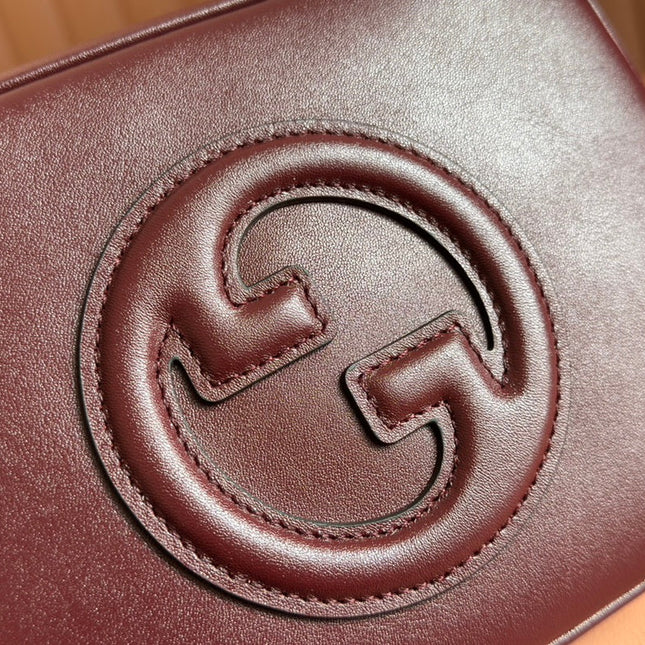 BLONDIE SMALL SHOULDER BAG 21 IN ROSSO ANCORA RED CALFSKIN