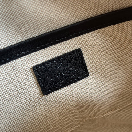 BLONDIE SMALL SHOULDER BAG 21 IN BLACK SMOOTH CALFSKIN