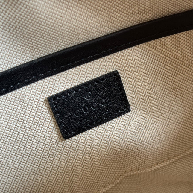 BLONDIE SMALL SHOULDER BAG 21 IN BLACK SMOOTH CALFSKIN