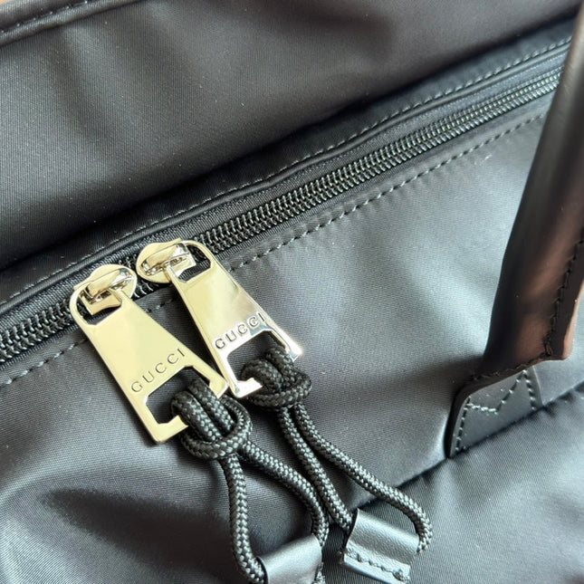 GG SMALL DUFFLE BAG 42 IN BLACK CANVAS