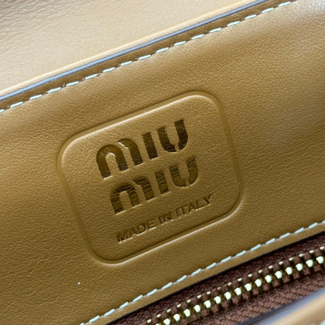 BEAU TOP HANDLE BAG 28 IN CHOCOLATE BROWN GLOSSY CALFSKIN GOLD HARDWARE