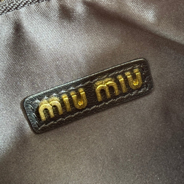 WANDER MATELASSÉ HANDBAG 23 IN BLACK LAMBSKIN