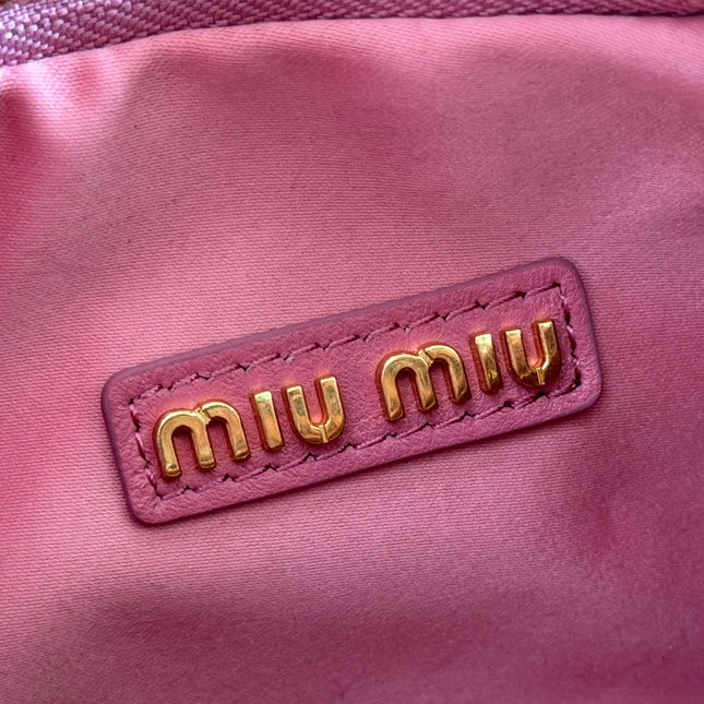 WANDER MATELASSÉ HANDBAG 23 IN CONTESSA PINK LAMBSKIN