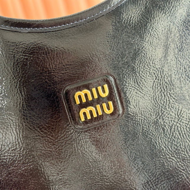 IVY 40 TOTE IN BLACK PATENT CALFSKIN