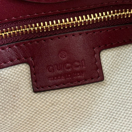 73 SMALL BUCKET BAG 20 IN ROSSO ANCORA RED SMOOTH CALFSKIN