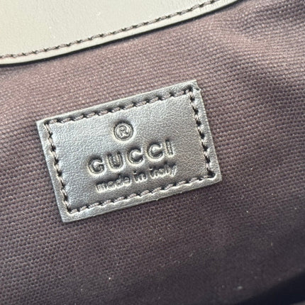 LARGE BACKPACK JUMBO 41 IN GREY AND BLACK GRAINY GG LAMBSKIN