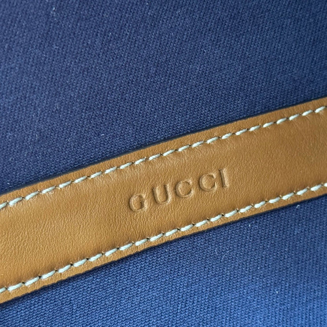 LARGE TOTISSIMA REVERSIBLE TOTE 30.5 IN DARK BLUE DENIM ONE SIDE GREY SUEDE