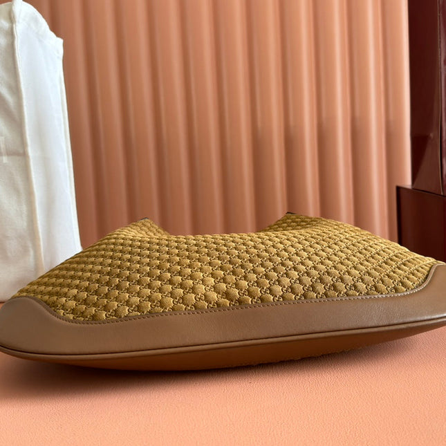 MEDIUM B SHOULDER BAG 42 IN BROWN GG SUEDE