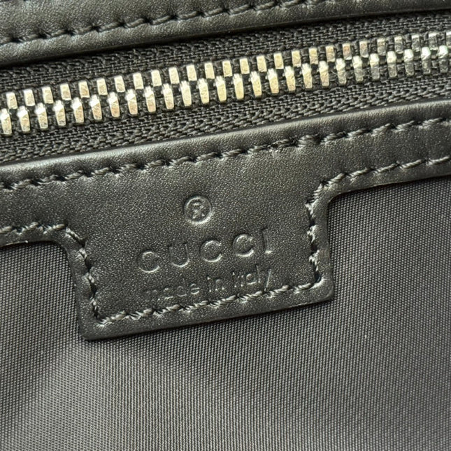 SMALL CROSSBODY BAG 19 IN BLACK CANVAS MONOGRAM LOGO