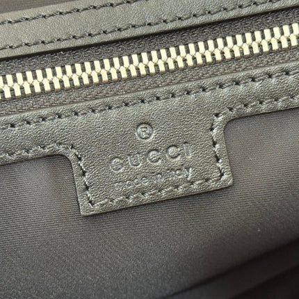 LARGE CROSSBODY BAG 36 IN BLACK CANVAS