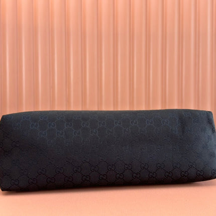 LARGE CROSSBODY BAG 36 IN BLACK CANVAS