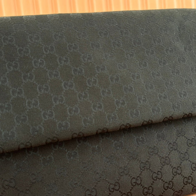 LARGE CROSSBODY BAG 36 IN BLACK CANVAS