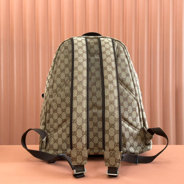 MEDIUM BACKPACK 42 IN BEIGE AND DARK BROWN GG CANVAS