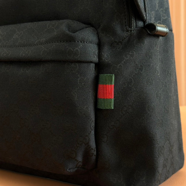 MEDIUM BACKPACK 42 IN BLACK GG CANVAS