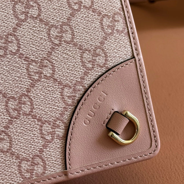 EMBLEM WALLET GG MONOGRAM 20 IN LIGHT PINK SMOOTH CALFSKIN