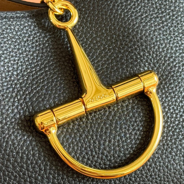 MEDIUM SOFTBIT MAXI SHOULDER BAG 27.5 IN BLACK GRAINY LAMBSKIN