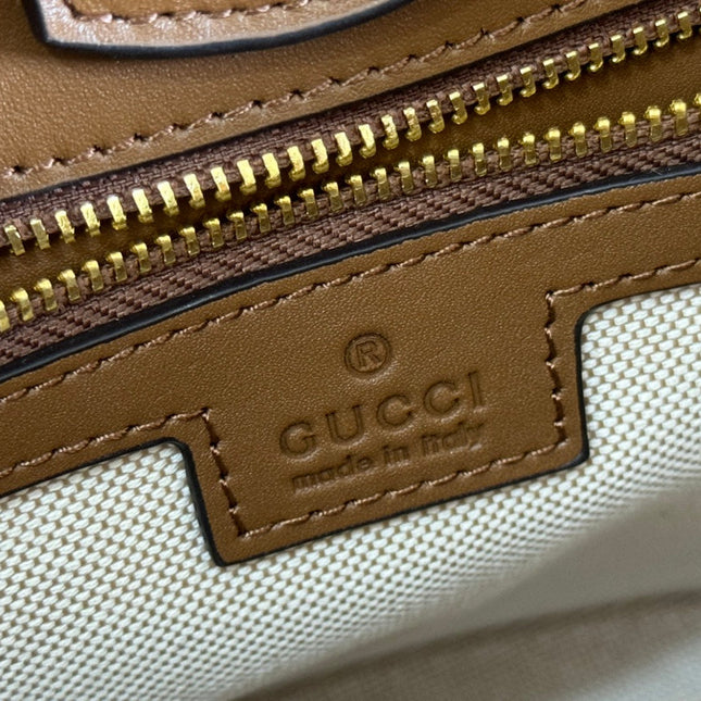 73 SMALL BUCKET BAG 20 IN BROWN SOFT SUEDE AND CALFSKIN