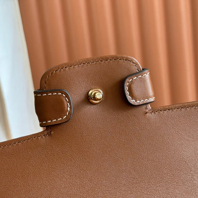 SMALL HORSEBIT 1955 SHOULDER BAG 22.6 IN BROWN CALFSKIN