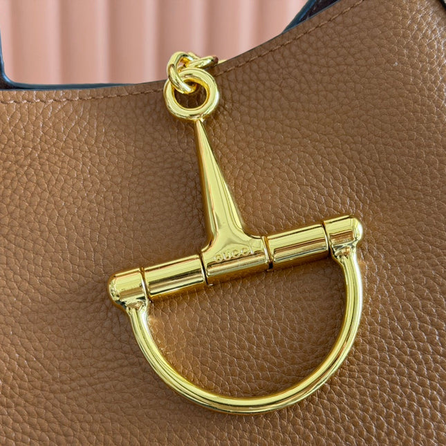 MEDIUM SOFTBIT MAXI SHOULDER BAG 27.5 IN BROWN GRAINY LAMBSKIN