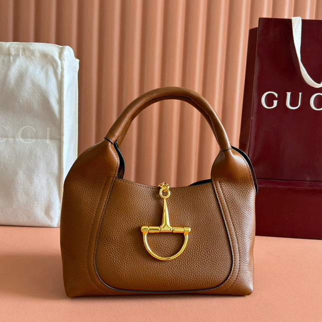 MEDIUM SOFTBIT MAXI SHOULDER BAG 27.5 IN BROWN GRAINY LAMBSKIN