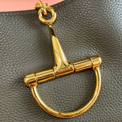 MEDIUM SOFTBIT MAXI SHOULDER BAG 27.5 IN DARK GREEN GRAINY LAMBSKIN