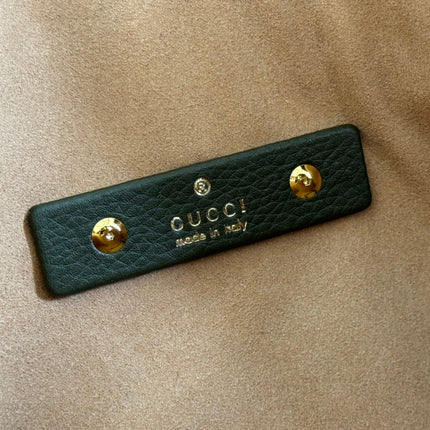 SOFTBIT MAXI SHOULDER BAG 46 IN DARK GREEN GRAINY LAMBSKIN