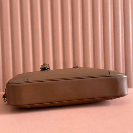 MEDIUM BRIEFCASE 40 IN BROWN CALFSKIN