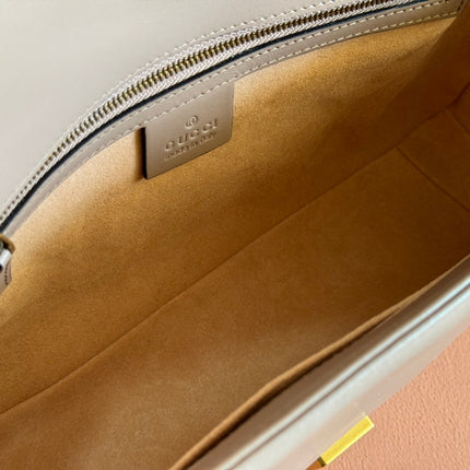 MARMONT SHOULDER BAG 31 IN BEIGE CALFSKIN GOLD CHAIN