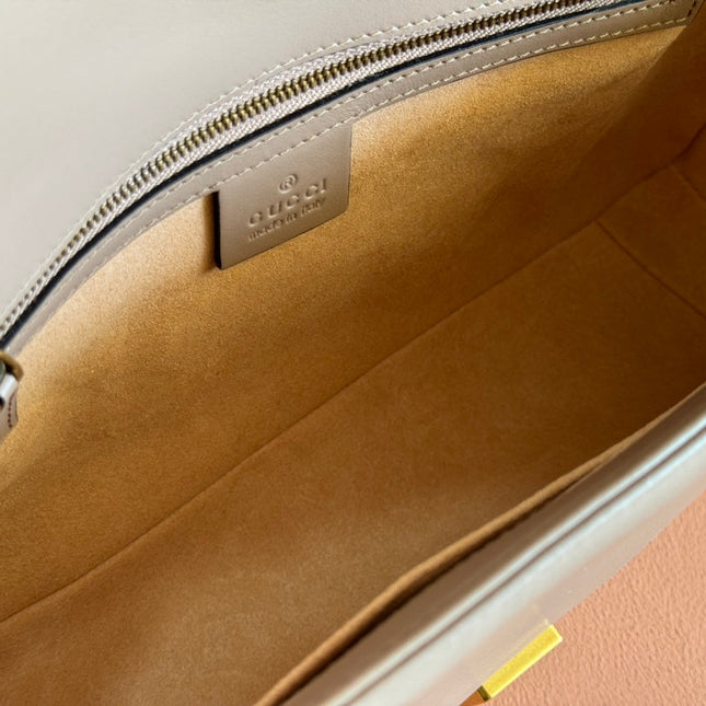 MARMONT SHOULDER BAG 31 IN BEIGE CALFSKIN GOLD CHAIN