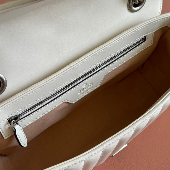 MARMONT SMALL SHOULDER BAG 26 IN OFF WHITE LAMBSKIN