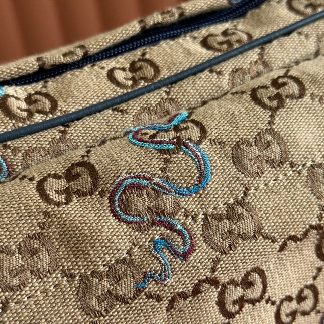 OPHIDIA BELT BAG 34 IN LIGHT BROWN GG CANVAS