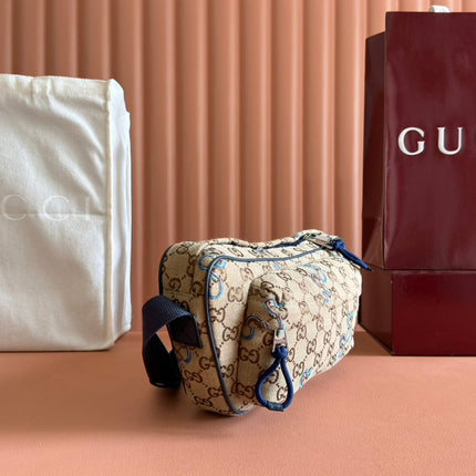 OPHIDIA BELT BAG 34 IN LIGHT BROWN GG CANVAS