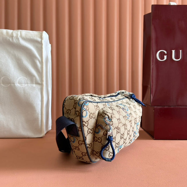 OPHIDIA BELT BAG 34 IN LIGHT BROWN GG CANVAS