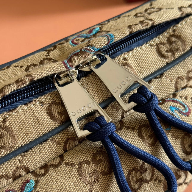 OPHIDIA BELT BAG 34 IN LIGHT BROWN GG CANVAS