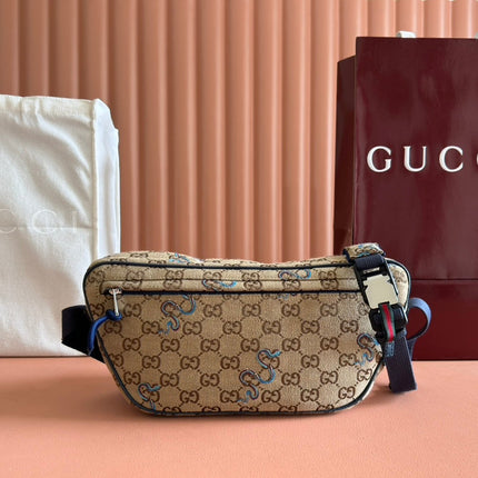 OPHIDIA BELT BAG 34 IN LIGHT BROWN GG CANVAS