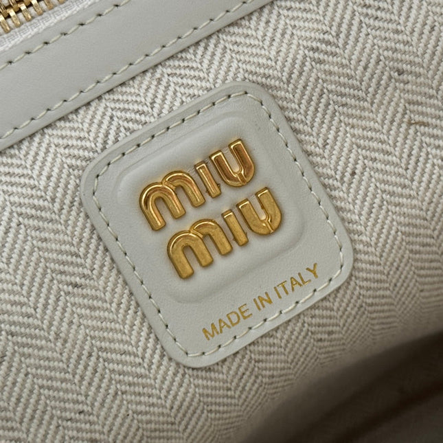 IVY TOTE BAG 60 IN CHALK WHITE PATCHWORK CALFSKIN