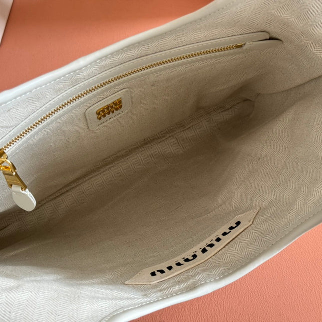 IVY TOTE BAG 60 IN CHALK WHITE PATCHWORK CALFSKIN