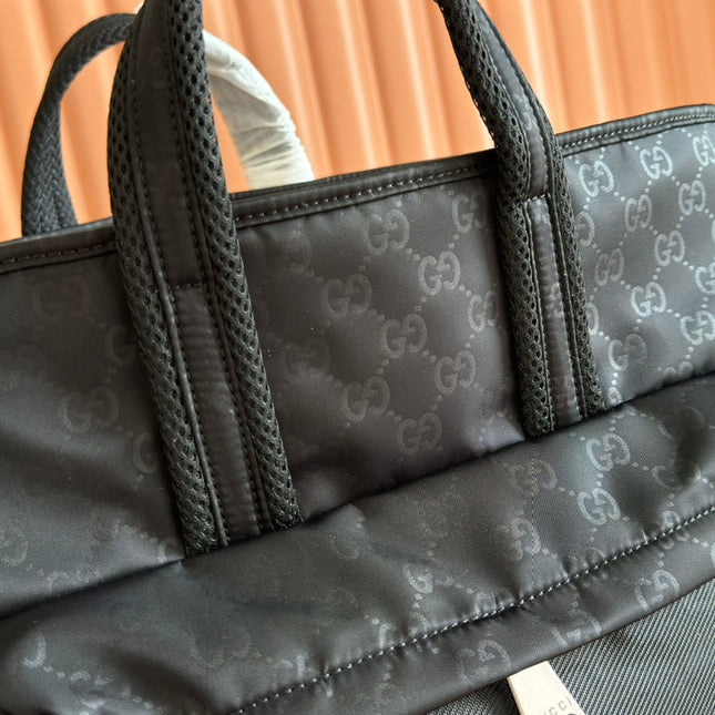 NEXUS LARGE TOTE BAG 40 IN BLACK GG NYLON