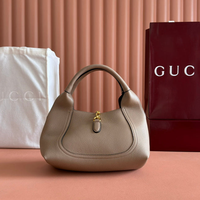 MEDIUM SOFTBIT MAXI SHOULDER BAG 27.5 IN TAUPE GRAINY LAMBSKIN