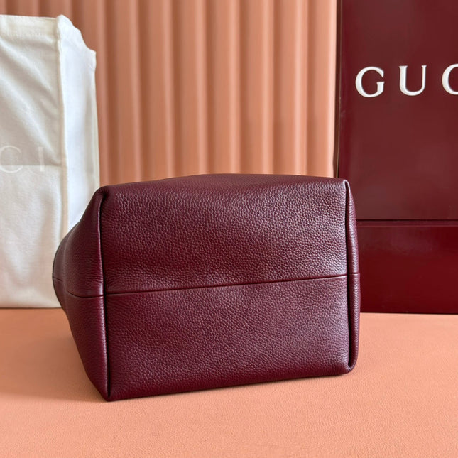 SMALL TOTISSIMA REVERSIBLE TOTE BAG 21 IN ROSSO ANCORA RED CALFSKIN BROWN BEIGE GG CANVAS