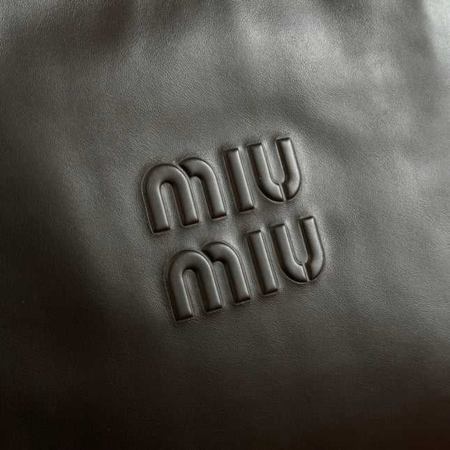 LARGE HOBO TOTE BAG 46 IN BLACK CALFSKIN