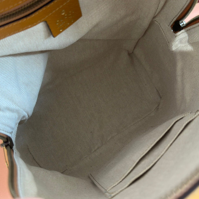 GUCCI DONALD MICKEY SMALL BACKPACK 29 CARAMEL IN CALFSKIN