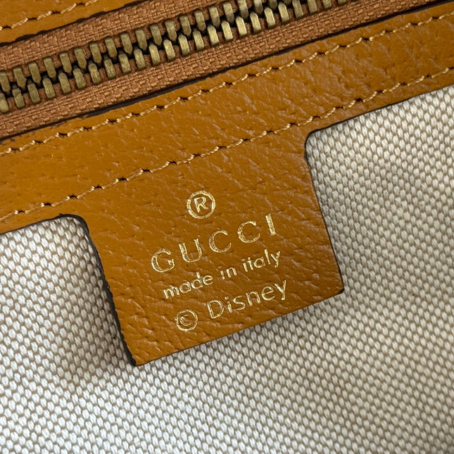 GUCCI DONALD MICKEY SMALL BACKPACK 29 CARAMEL IN CALFSKIN