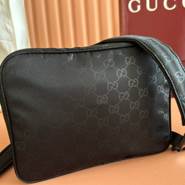 GUCCI NEXUS SMALL CROSSBODY BAG 37 IN BLACK NYLON