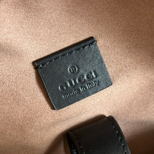 EMBOSSED BACKPACK 40 IN BLACK CALFSKIN SILVER HARDWARE