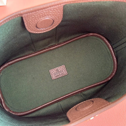 GUCCI 25S OPHIDIA SMALL SHOULDER BAG 23 CM IN BEIGE MIX BROWN CALFSKIN