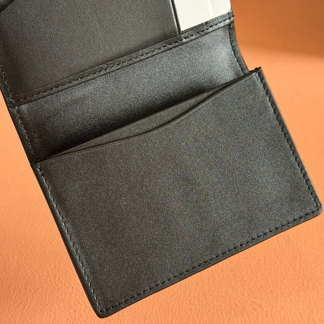 GUCCI 25S MARMONT WALLET BAG 10 IN BLACK CALFSKIN