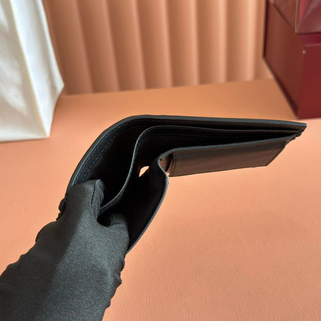 GUCCI 25S MARMONT WALLET BAG 11 IN BLACK CALFSKIN SILVER HARDWARE