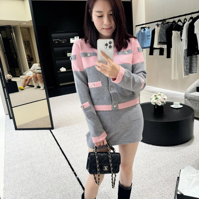CHANEL CARDIGAN AND SKIRT SET STYLE 57