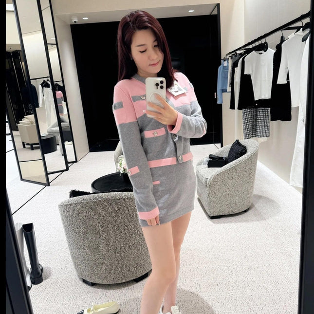 CHANEL CARDIGAN AND SKIRT SET STYLE 57